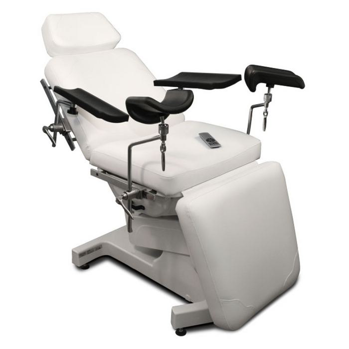 Silhouet-Tone Elite Serie MD-100 Treatment Chair With 2 Arm Support & 2 Stirrup Full View