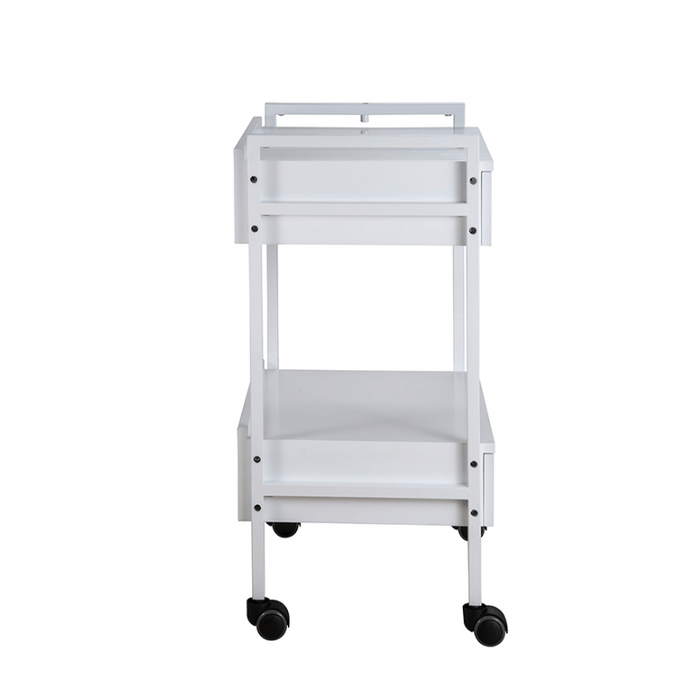 Silverfox 1019 2 Drawer Beauty Trolley Side View