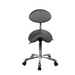 Silverfox 1025 Stool with Backrest Grey Front View