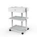 Silverfox 1040A 1 Drawer Beauty Trolley White