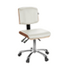 Silverfox 1071 Stool with Backrest White